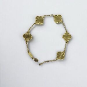 8" Elegant Unisex Gold Plated over Sterling Steel Bracelet.